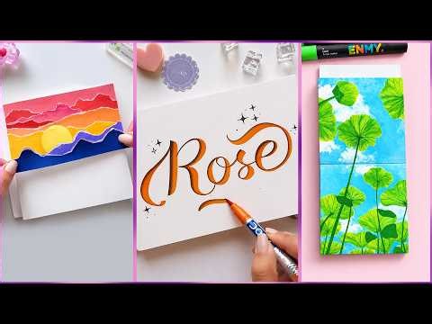10 Easy Creative Art Hacks When You’re Bored || Art Ideas || painting for Beginners