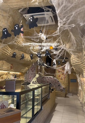 First Cave Cafe Medan Halloween experience — cafe Medan aesthetic