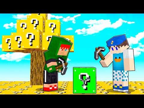AMIGOS NO DESAFIO ILHA DE LUCKY BLOCKS NO MINECRAFT!! QUEM GANHOU?