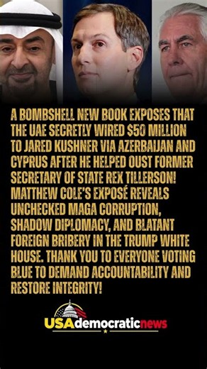 BOMBSHELL! New book alleges the UAE SECRETLY WIRED Jared Kushner $50 million