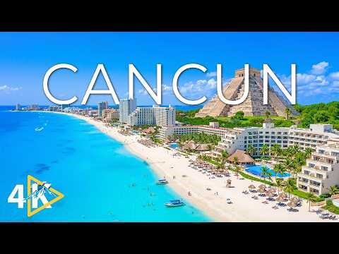Cancun 4K – Tropical Beaches, Crystal Clear Waters & Stunning Coastal Views