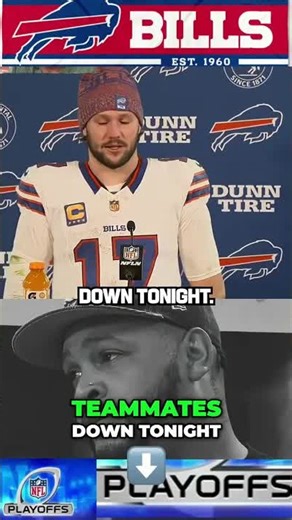 Josh Allen's heartbreaking reaction after tough loss