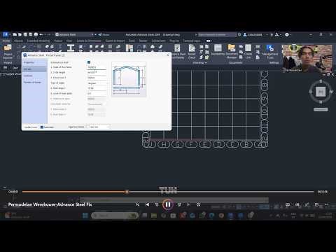 ADVANCE STEEL TUTORIAL - PERMODELAN 3D WEREHOUSE