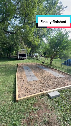 Finally finished my dream parking spot #DIY #BackyardProject #Construction #HomeImprovement #landscaping