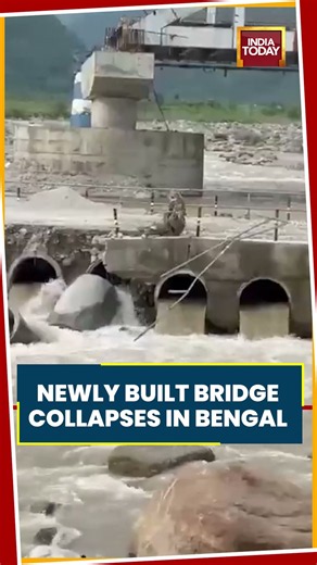 West Bengal News: Newly Built Hume Pipe Bridge Collapses After Heavy Rain In West Bengal
