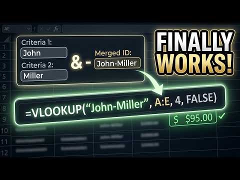 How to Use Excel VLOOKUP for Multiple Criteria (Quick Guide)