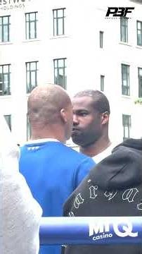 TENSE! FABIO WARDLEY AND DANIEL DUBOIS FACE OFF FOR THE FIRST TIME DURING FIGHT WEEK #boxing