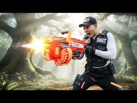 Nerf Gun War : Combatant SWAT Foils Shadow Syndicate Crime With Epic Nerf Guns Showdown