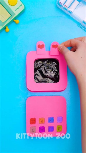Let's make a cute rainbow paper phone! 📱✨