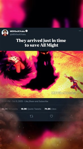 Bakugo, Todoroki, and Deku reached in time to save All Might #shorts #anime