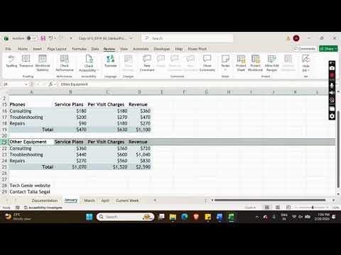 Illustrated Excel 2019 | Module 6: SAM Project 1b Tech Genie #illustrated_Excel