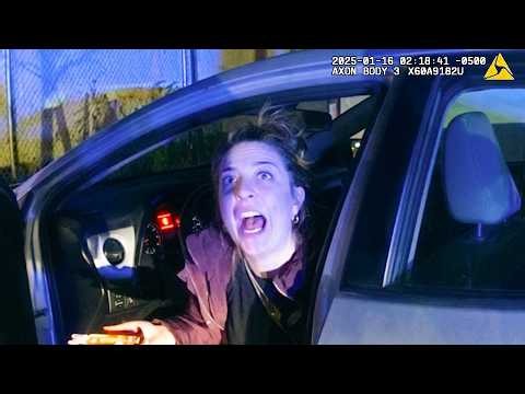 Gen-Z Woman Screams For Mom During DUI Stop