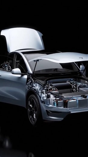 Tesla Model Y Exploded View | Every Part Revealed ⚡️ || #tesla #teslamodel3 #electricalcar #shorts