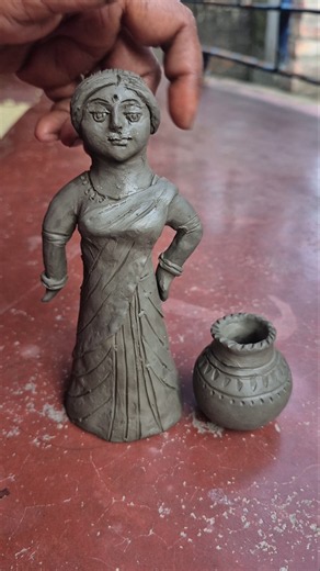 Handmade Mini Clay Doll Making #shorts