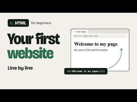 How to Create Your First Website with HTML | Basic Structure Explained