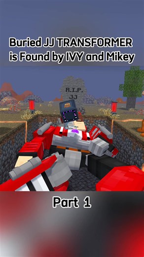 Buried JJ TRANSFORMER is Found by IVY and Mikey - Maizen Minecraft Animation Part 1 #minecraft #fyb #foryoupage #minecrafthardcore #edit