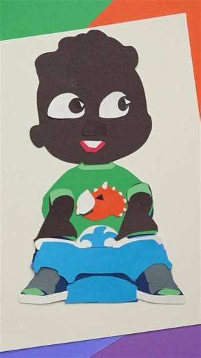 Crafting Cody's FIRST Solo Potty Trip!✂️🚽🧻 #shorts #art #craft