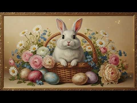 Easter Ambience 4K 🐰🌸 | Relaxing Spring Background with Soft Music (4 Hours)