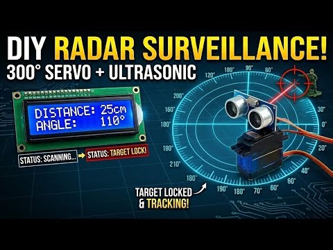 DIY Military Radar System using Arduino | Border Surveillance Project 