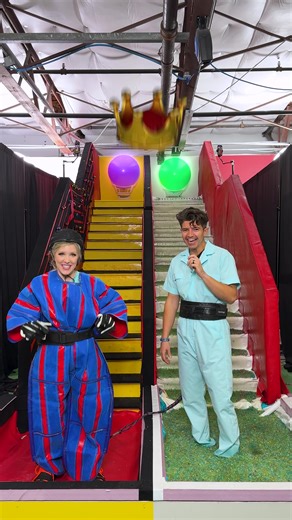 Slippery vs Sticky Stairs! 🧗💦