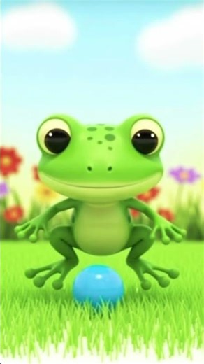 🐸 “The Little Frog Story | Learn Colors & Objects | Nursery Rhymes Collection#shorts