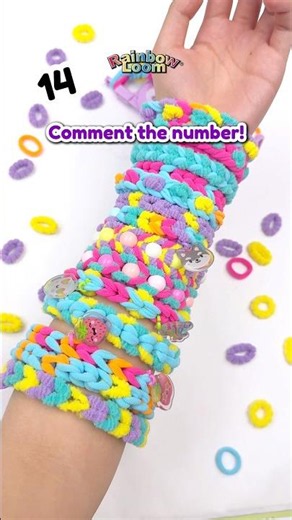 Is this too many bracelets? 🫢 #rainbowloom