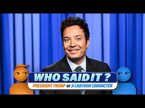 Who Said It?: Donald Trump vs. Cartoon Characters | The Tonight Show Starring Jimmy Fallon
