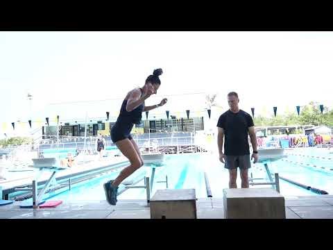 Butterfly Swimming Kick Exercise // Box Jump