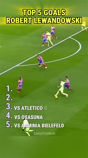 Top 5 Goals Robert Lewandowski #football
