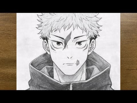 How to Draw Yuji Itadori Step by Step | Jujutsu Kaisen Drawing Tutorial