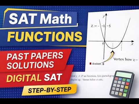 SAT Math – Functions | Past Papers Explained Step-by-Step | Digital SAT Format