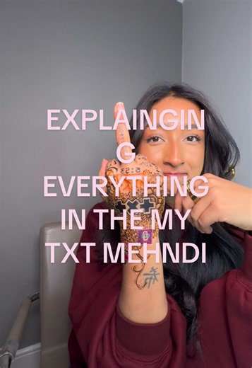 Incase you missed anything in the @TOMORROW X TOGETHER MEHNDI #txt #tomorrowbytogether #moa #henna #kpopmehndi