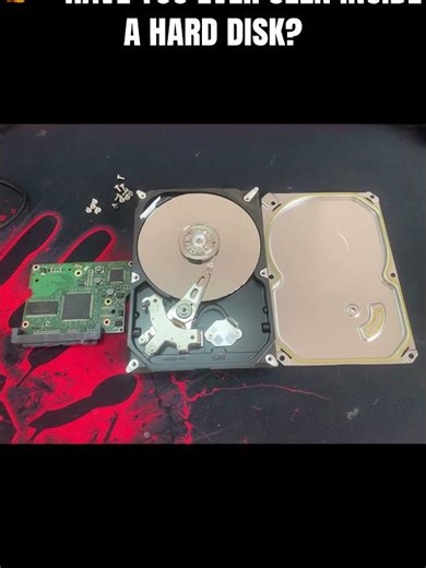 Have you ever seen inside a hard disk? This is where ALL your data lives!