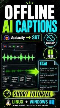 No Cloud, No Subscription — Free Whisper Transcription in Audacity #localai #ai #audacity