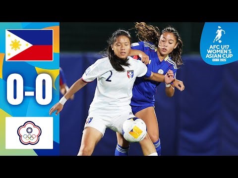 No winner, no quarter-finals! | Philippines - Chinese Taipei | Highlights AFC U17 Women's Asian Cup™