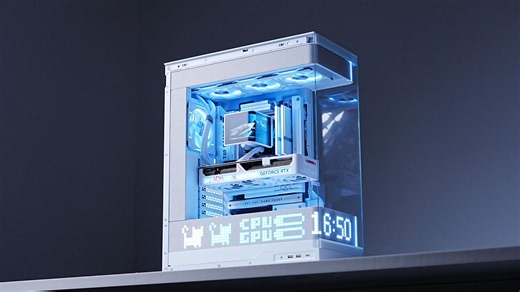 【纯背插再升级】一根线都没有 七彩虹 RTX 5070 ULTRA Z OC 12G 纯背插的魅力！追风者 X2视界之窗 Matrix 像素版