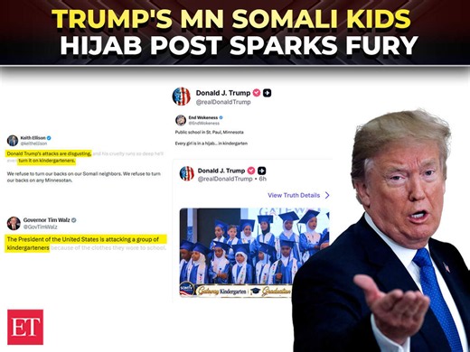 'Islamic takeover in Minnesota': Trump's post on Somali kindergarteners sparks political storm