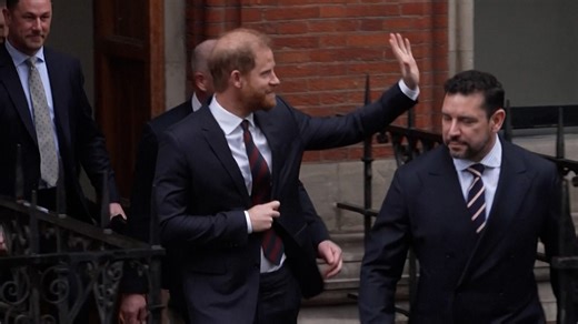 Prince Harry exits court after speaking in Daily Mail publisher suit