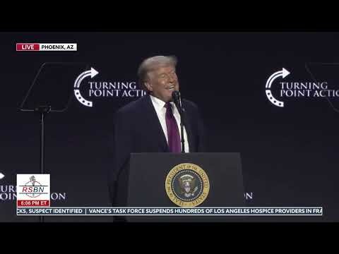 FULL SPEECH: President Trump Delivers Patriotic Remarks to the Arizona Turning Point Crowd - 4/17/26
