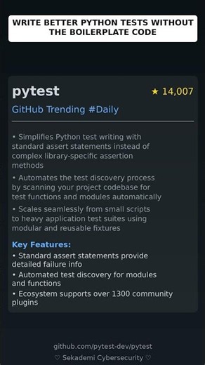 GitHub Trending Repositories: pytest-dev/pytest 🇬🇧