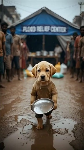 Dog AI Video Story 😭 Cute Puppies Survive Deadly Flood & Become Heroes