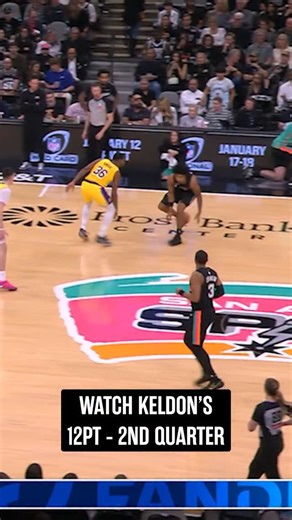KJ puttin’ in WORK 💪 📺 FanDuelSN SW, ESPN | San Antonio Spurs