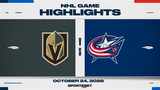 NHL Highlights | Golden Knights vs. Blue Jackets - October 24, 2026
