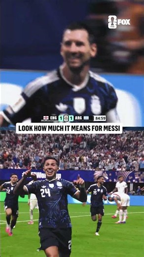 All smiles from Lionel Messi after Argentina found the equalizer