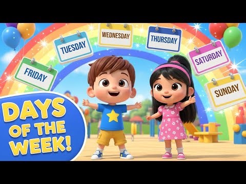 Days of the Week Song for Kids | Monday Tuesday Wednesday Song | Learn Days for Toddlers