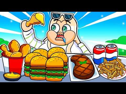 ROBLOX MUCKBANG GAME... (I became miss big belly)