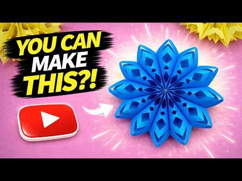 DIY 3D Snowflake | Easy Paper Snowflake for Christmas Decoration ❄️🎄
