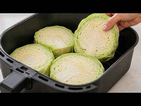 Air Fryer Cabbage Steaks for Weight Loss! Cheesy, Healthy & Easy
