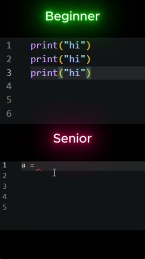 python tutorial how to use for i in range(beginner vs senior)