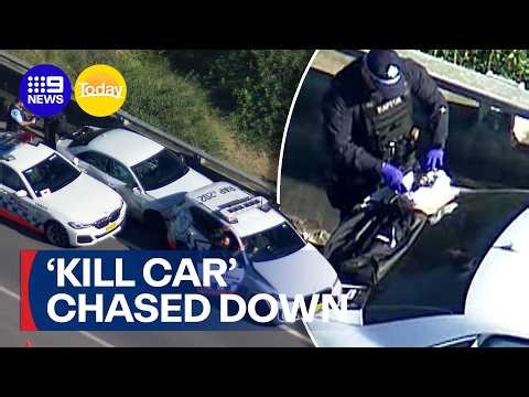 Three charged over alleged Sydney 'kill car' chase | 9 News Australia